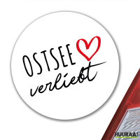 Aufkleber Ostsee verliebt 10cm Sticker