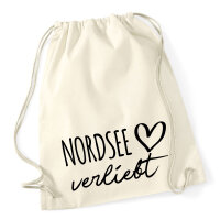 Turnbeutel Nordsee verliebt 12 Liter