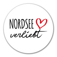Aufkleber Nordsee verliebt 10cm Sticker