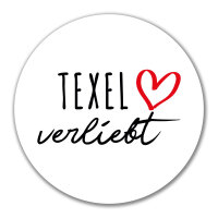 Aufkleber Texel verliebt 10cm Sticker