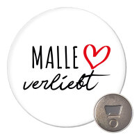 Magnet Malle verliebt 59mm K&uuml;hlschrankmagnet