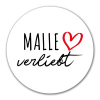 Aufkleber Malle verliebt 10cm Sticker