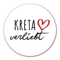 Aufkleber Kreta verliebt 10cm Sticker
