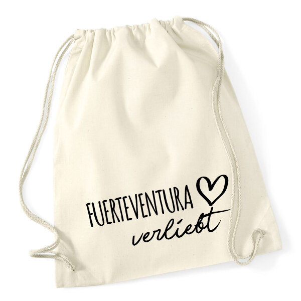 Turnbeutel Fuerteventura verliebt 12 Liter