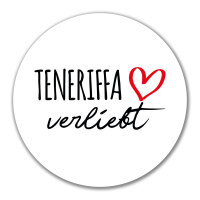 Aufkleber Teneriffa verliebt 10cm Sticker