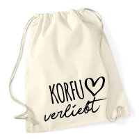 Turnbeutel Korfu verliebt 12 Liter