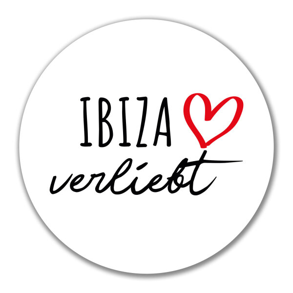 Aufkleber Ibiza verliebt 10cm Sticker