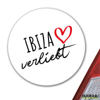 Aufkleber Ibiza verliebt 10cm Sticker