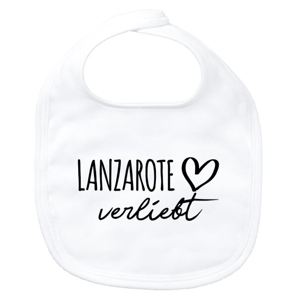 Baby Lätzchen Lanzarote verliebt Klettverschluss