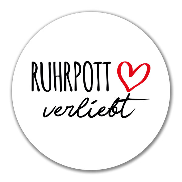 Aufkleber Ruhrpott verliebt 10cm Sticker