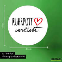 Aufkleber Ruhrpott verliebt 10cm Sticker