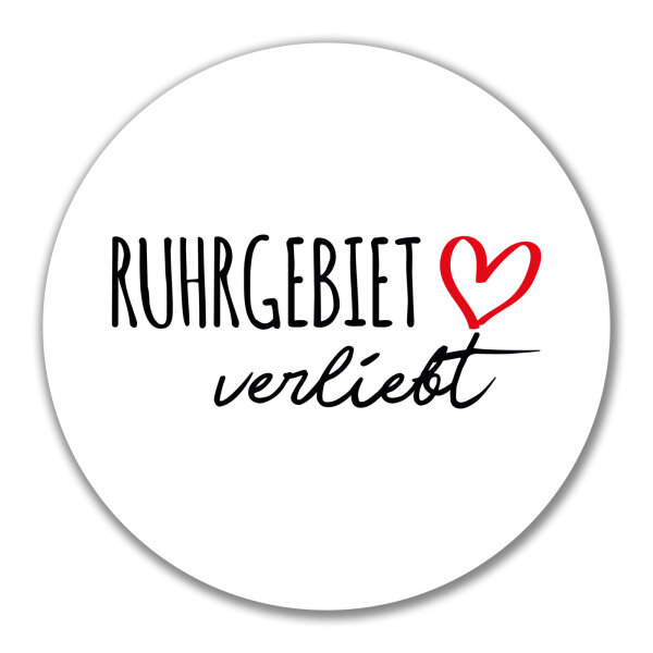 Aufkleber Ruhrgebiet verliebt 10cm Sticker