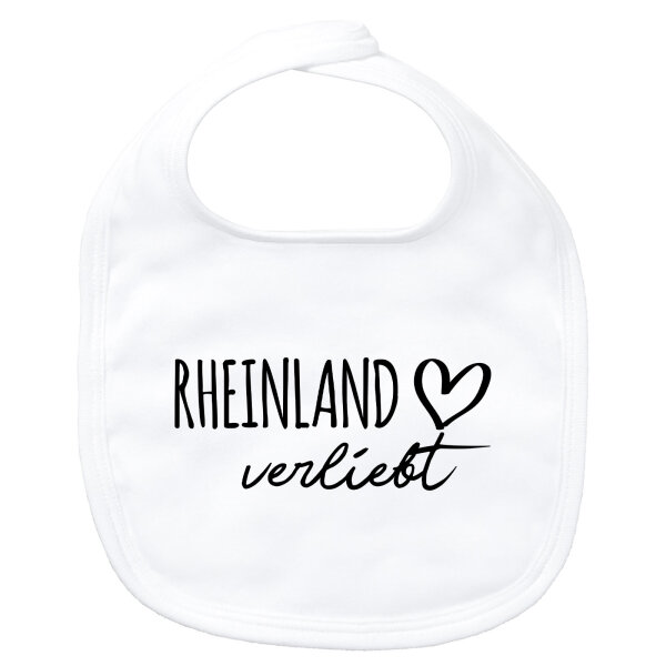 Baby Lätzchen Rheinland verliebt Klettverschluss