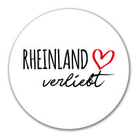 Aufkleber Rheinland verliebt 10cm Sticker