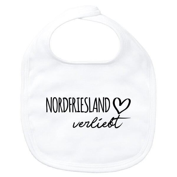 Baby Lätzchen Nordfriesland verliebt Klettverschluss