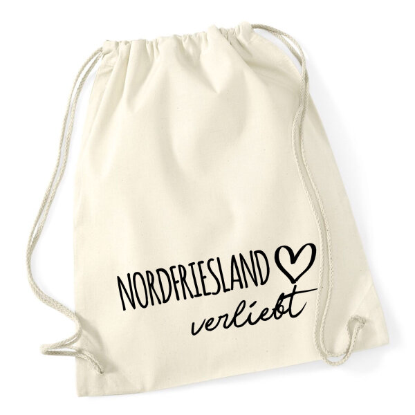 Turnbeutel Nordfriesland verliebt 12 Liter