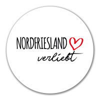 Aufkleber Nordfriesland verliebt 10cm Sticker