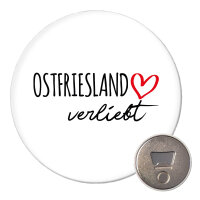 Magnet Ostfriesland verliebt 59mm Kühlschrankmagnet...