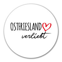 Aufkleber Ostfriesland verliebt 10cm Sticker