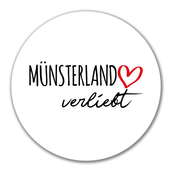 Aufkleber Münsterland verliebt 10cm Sticker