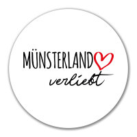 Aufkleber Münsterland verliebt 10cm Sticker