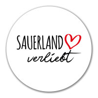 Aufkleber Sauerland verliebt 10cm Sticker