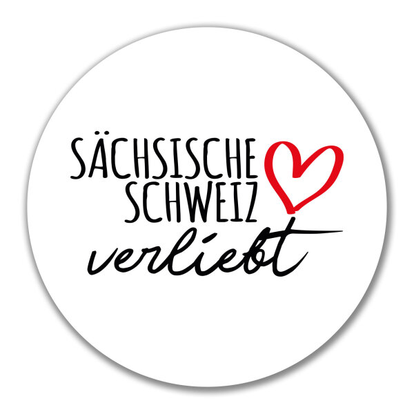 Aufkleber Sächsische Schweiz verliebt 10cm Sticker