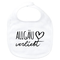 Baby Lätzchen Allgäu verliebt Klettverschluss
