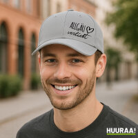 Baseball Cap Allgäu verliebt Dark Grey/White