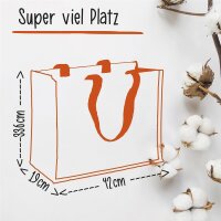 Jutetasche Nidderau verliebt Black 21 Liter