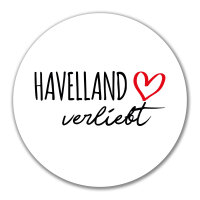 Aufkleber Havelland verliebt 10cm Sticker
