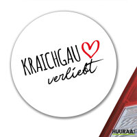 Aufkleber Kraichgau verliebt 10cm Sticker