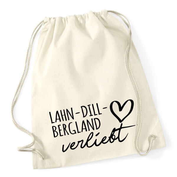 Turnbeutel Lahn-Dill-Bergland verliebt 12 Liter