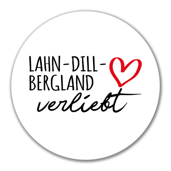Aufkleber Lahn-Dill-Bergland verliebt 10cm Sticker