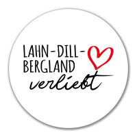 Aufkleber Lahn-Dill-Bergland verliebt 10cm Sticker