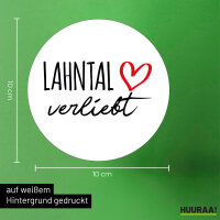 Aufkleber Lahntal verliebt 10cm Sticker