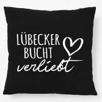 Kissen Lübecker Bucht verliebt 40x40cm