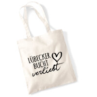 Jutebeutel Lübecker Bucht verliebt 10 Liter