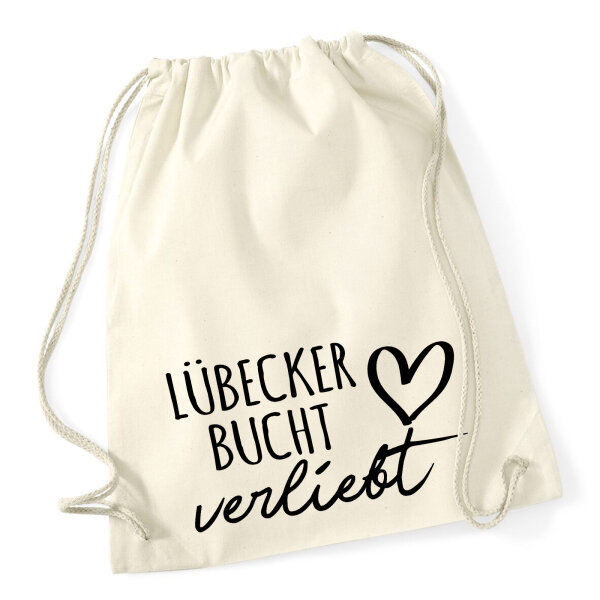 Turnbeutel Lübecker Bucht verliebt 12 Liter