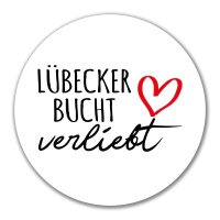 Aufkleber Lübecker Bucht verliebt 10cm Sticker