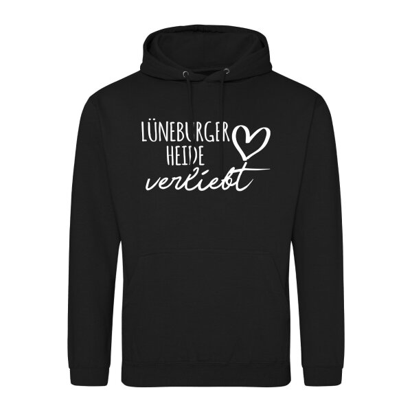 Unisex Hoodie Lüneburger Heide verliebt Größe S-3XL