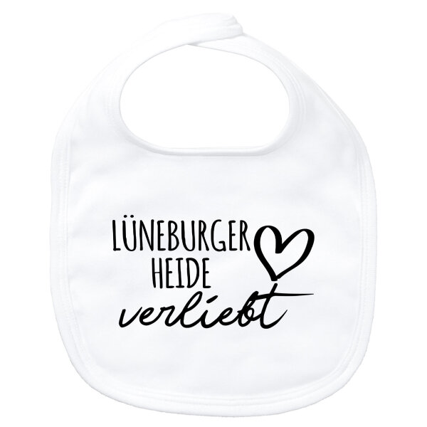 Baby Lätzchen Lüneburger Heide verliebt