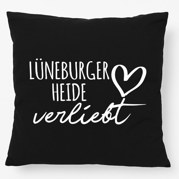 Kissen Lüneburger Heide verliebt 40x40cm