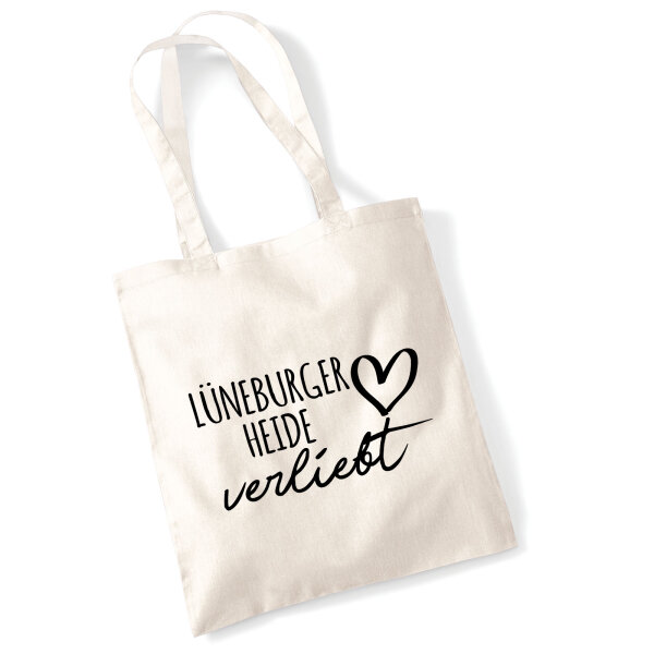 Jutebeutel Lüneburger Heide verliebt 10 Liter