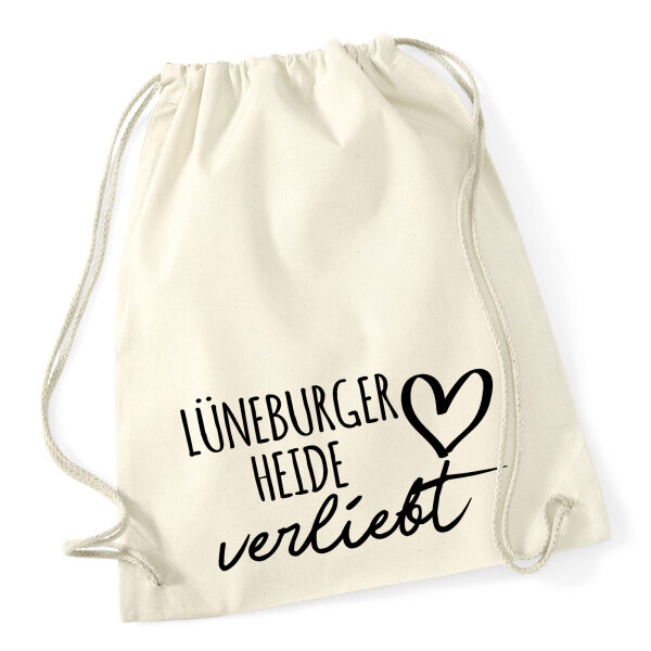 Turnbeutel Lüneburger Heide verliebt 12 Liter
