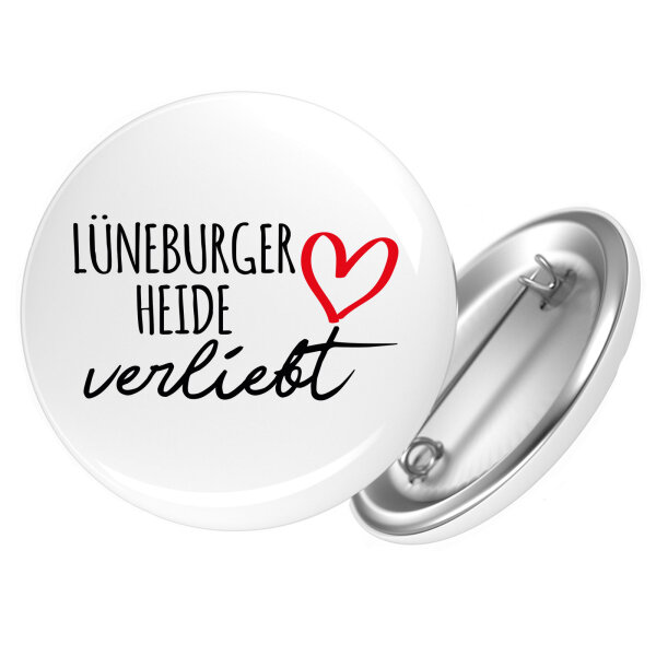 Button Lüneburger Heide verliebt