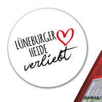 Aufkleber Lüneburger Heide verliebt 10cm Sticker