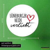 Aufkleber Lüneburger Heide verliebt 10cm Sticker