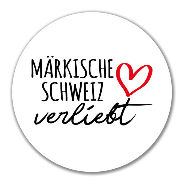 Aufkleber Märkische Schweiz verliebt 10cm Sticker
