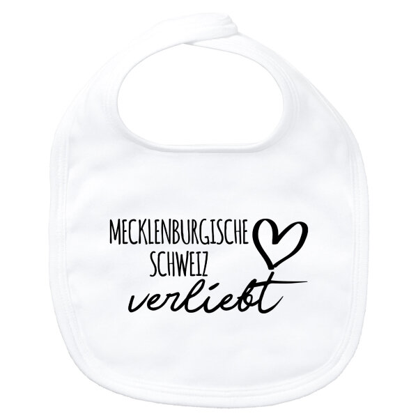 Baby Lätzchen Mecklenburgische Schweiz verliebt Klettverschluss